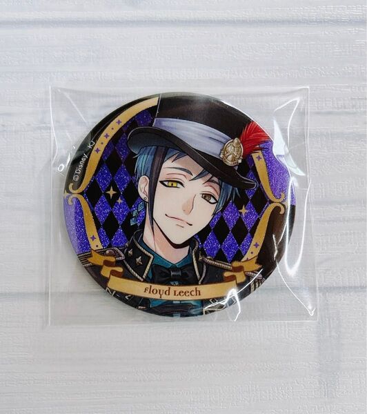 ツイステ フロイド プレイフルドレス グリッター 缶バッジ