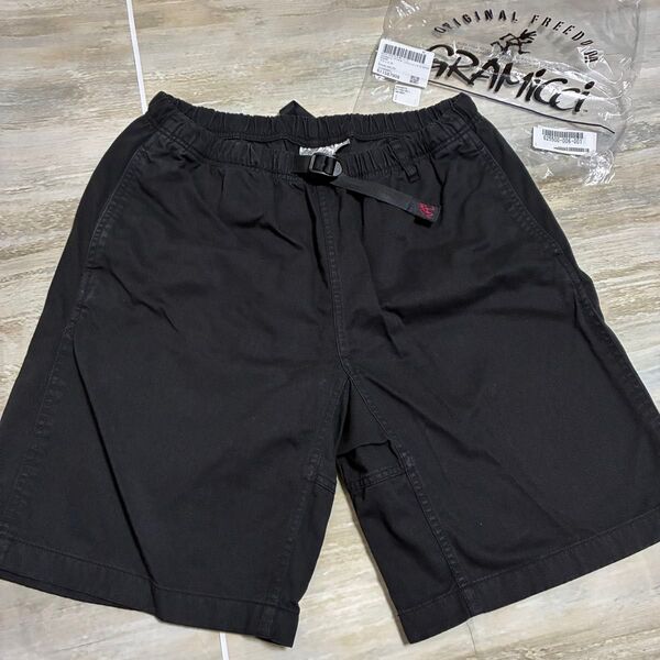 ★良品★GRAMICCI ブラックG-SHORTS サイズL ショートパンツ