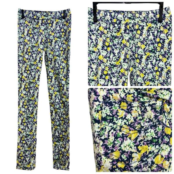 花柄 レギンスパンツ ストレッチ レギパン 総柄 ストレッチパンツ