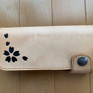 target 和柄 牛革財布