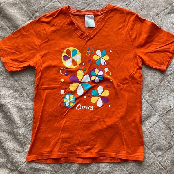 Curves Tシャツ オレンジ Sサイズ