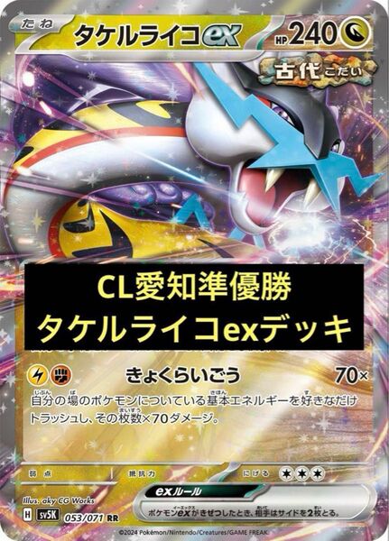 タケルライコex デッキ CL愛知準優勝構築
