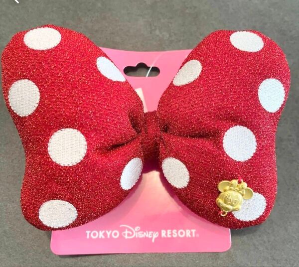 新品 ディズニー ミニー リボン ヘアゴム ドット 大 ディズニーランド