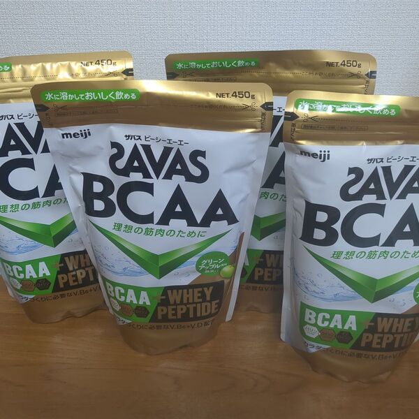 SAVAS BCAAパウダー プロテイン グリーンアップル ×4袋