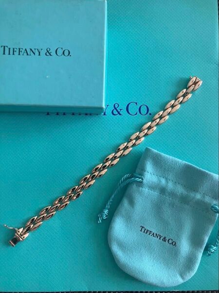 Tiffany&Co panther link bracelet ヴィンテージ 14k k14 ティファニー