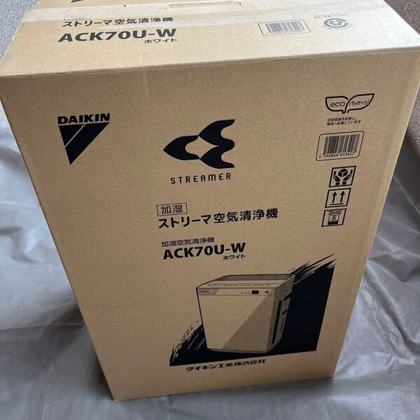 ダイキン 加湿ストリーマ空気清浄機 ACK70U-W ホワイト 未使用