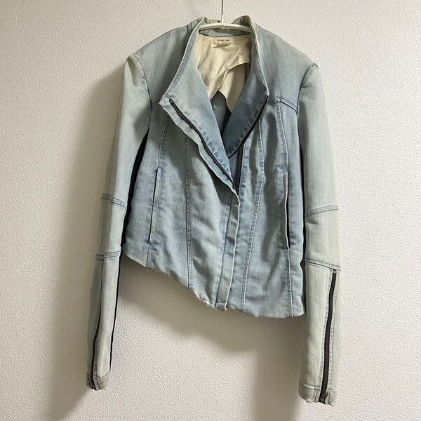 中古品 HELMUT LANG ライトブルー デニムジャケット