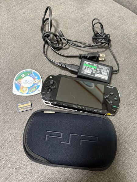 SONY PSP 本体 ブラック 付属品あり ゲーム おもちゃ 本体 セット カセット 牧場物語 ハーベストムーン