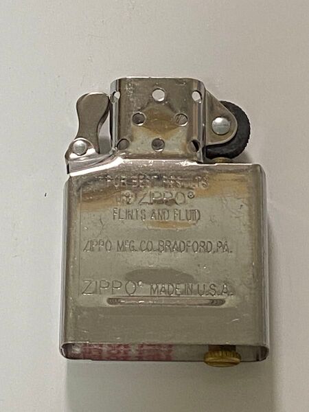 zippo レギュラーサイズ 純正インナー インサイドユニット 交換用 シルバーインナー 2015年製 I ZIPPO 15