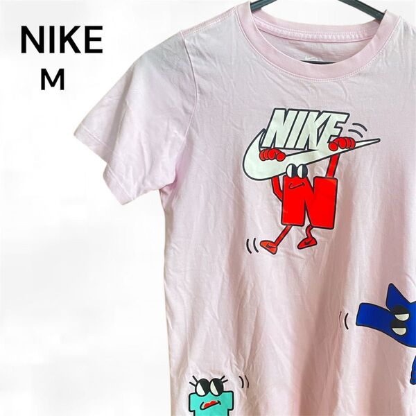 NIKE ナイキ Tシャツ M プリント ピンク
