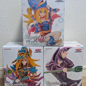 遊戯王 Equal Arts ブラック・マジシャン・ガール、ブラック・マジシャン、マジシャンズ・ヴァルキリア