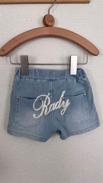 kids 90cm ちびrady デニムショートパンツ