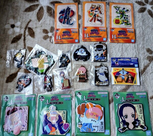 ワンピース 一番くじ アクリルスタンド ラバーキーホルダー ラバーコースター ONEPIECE