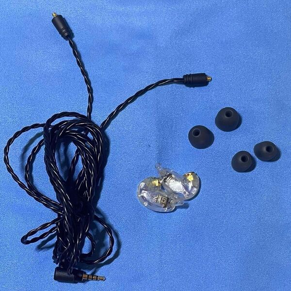 【中古】動作OK SHURE SE215 クリア 2.5mmバランスケーブル付き