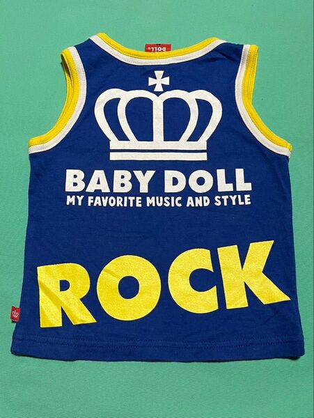 BABYDOLL ベビードール 80サイズタンクトップ ブルー 男の子 ベビー 子供服 夏服 美品中古