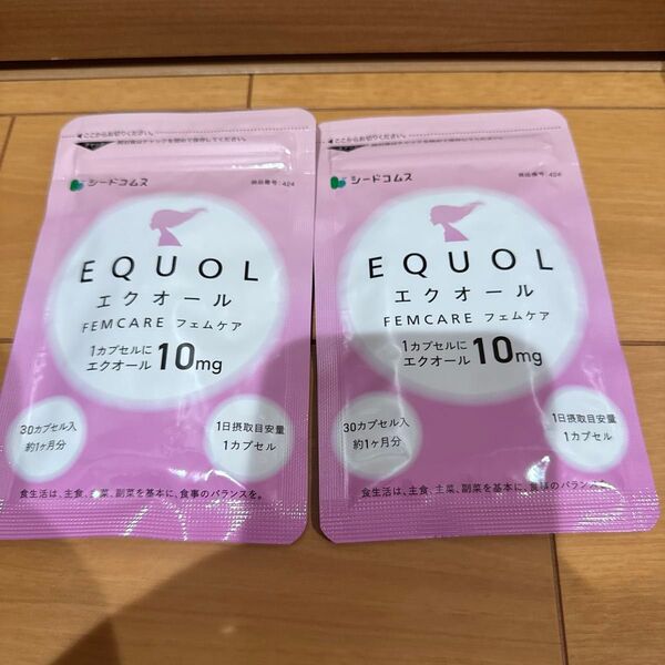 シードコムス エクオール フェムケア 1粒 10mg 高配合 30日分 30カプセル チェストツリー ローズマリー ×2袋