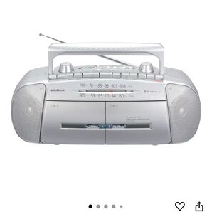 AudioComm ダブルラジオカセットレコーダー RCS-571Z
