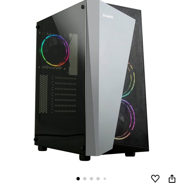 ZALMAN S4 Plus ミドルタワーPCケース RGBファン 3基搭載 CS7798