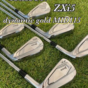 スリクソン ZXi5 アイアン 6本 Dynamic gold mid115 S ②