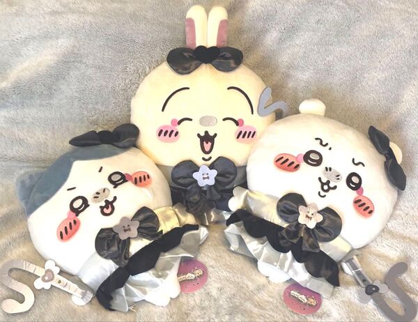 超まじかるちいかわ 悪いバージョンだBIGぬいぐるみ 3点セット(ちいかわ、ハチワレ、うさぎ)