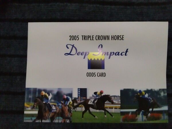 2005 Triple Crown Horse ディープインパクト 3冠記念オッズカード
