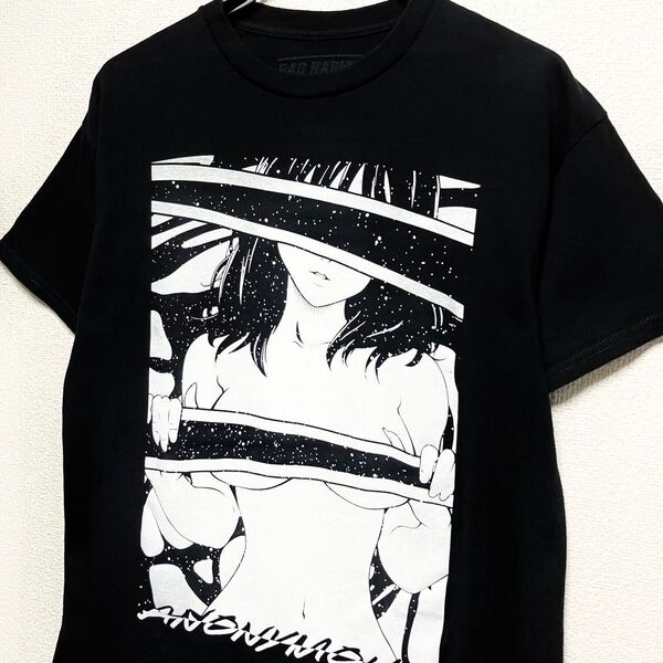 【グッドグラフィック】US古着 20s BAD HABITS 鬼娘 デザインTシャツ