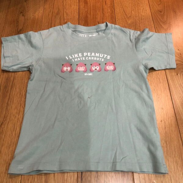 ユニクロ SPY×FAMILY アーニャ Tシャツ 120 グリーン系