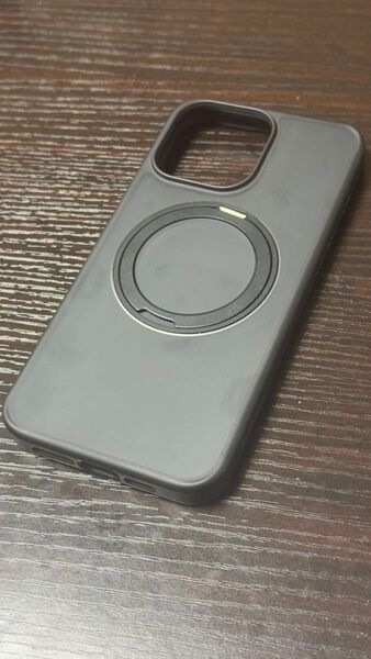 iPhone15ProMax iPhoneケース TORRAS 正規品 マグネット搭載 リング 耐衝撃 半透明 ブラック