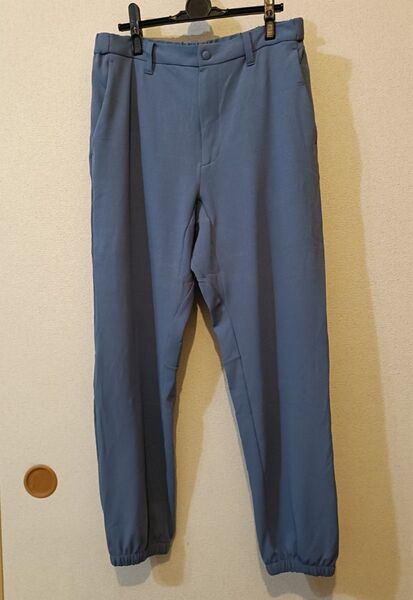 再出品 ワークマン 超通気 マシュマロレイヤードシェル ロングパンツ メンズM 青色