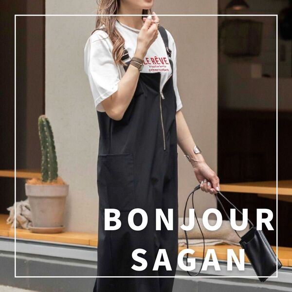 "新品・タグ付"撥水ストレッチジャンスカ/BONJOUR SAGAN
