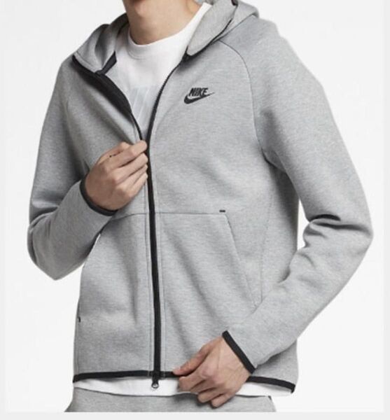 NIKEテックフリースパーカー グレー 新品未使用タグ付き ナイキ サイズS techfleece スウェットパーカー