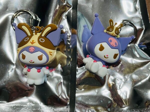 新品未使用★ マイメロディ×クロミ 宇佐美 立体ラバーキーホルダー 2種セット!!