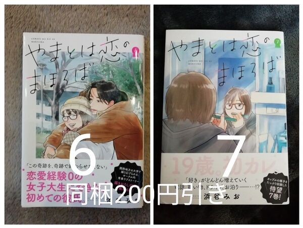 値下げしました 6 巻 7 巻★やまとは恋のまほろば 浜谷みお★追加の同梱200円引き