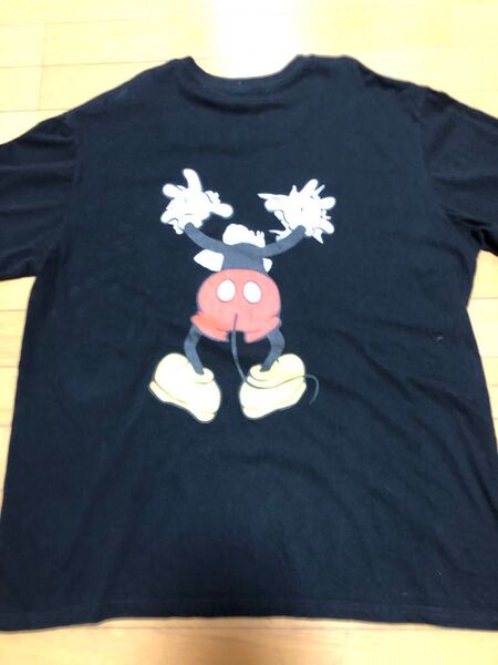 メンズ パロディt シャツ ミッキー XL ブラック Tシャツ ストリート 古着 黒