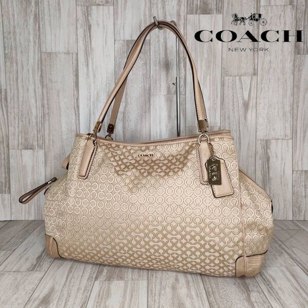 COACH コーチ シグネチャー トートバッグ ハンドバッグ 35