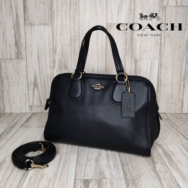 COACH コーチ レザー 2WAY ハンドバッグ ショルダーバッグ 37