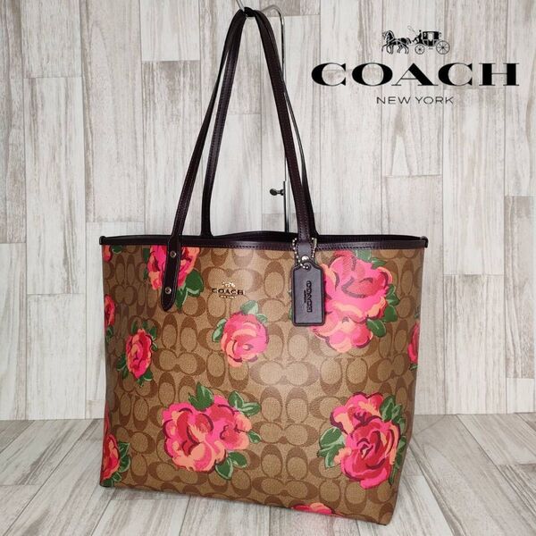COACH コーチ シグネチャー トートバッグ ハンドバッグ 52
