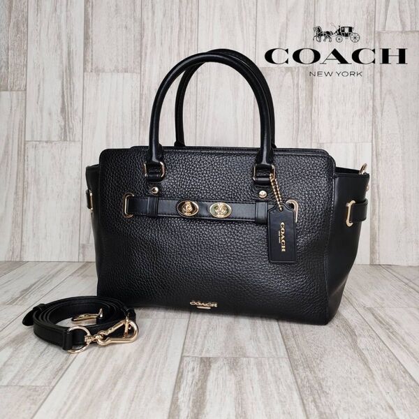 COACH コーチ レザー 2WAY ハンドバッグ ショルダーバッグ 60
