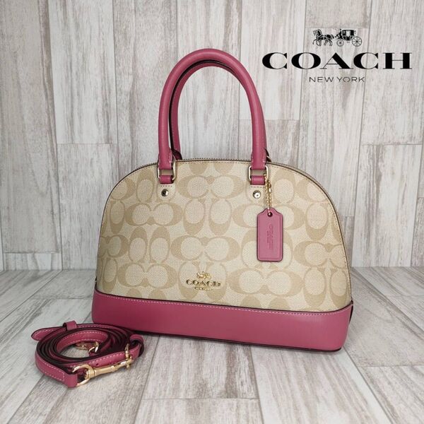COACH コーチ シグネチャー 2WAY ハンドバッグ ショルダーバッグ 63