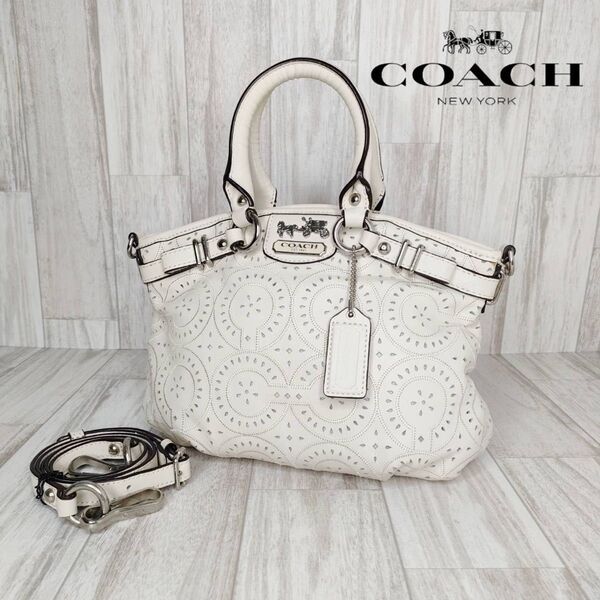 COACH コーチ レザー 2WAY ハンドバッグ ショルダーバッグ 35