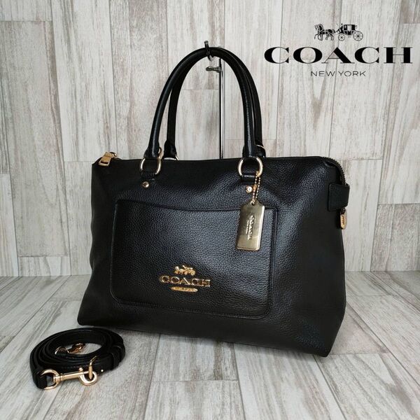 COACH コーチ レザー 2WAY ハンドバッグ ショルダーバッグ 43