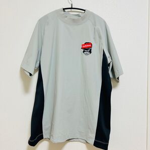 Golfickersゴルフィッカーズ モックネック シャツ グレー 灰 半袖