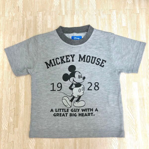 ディズニー ミッキーマウス 半袖Tシャツ グレー Tシャツ