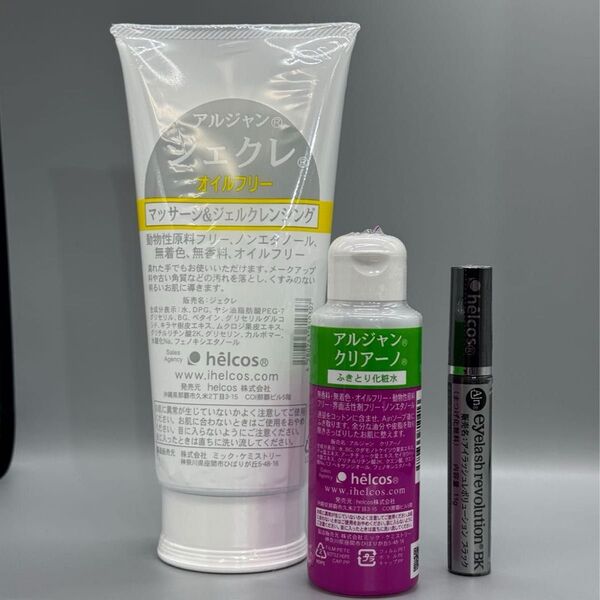 helcosヒルコス J-61ジェクレ300g×1 アルジャンクリアーノ100mL×1 アイラッシュレボリューションBK×1