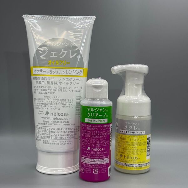 helcosヒルコス J-62ジェクレ300g×1アルジャンクリアーノ100mL×1 メクレ(泡タイプ)100ml×1