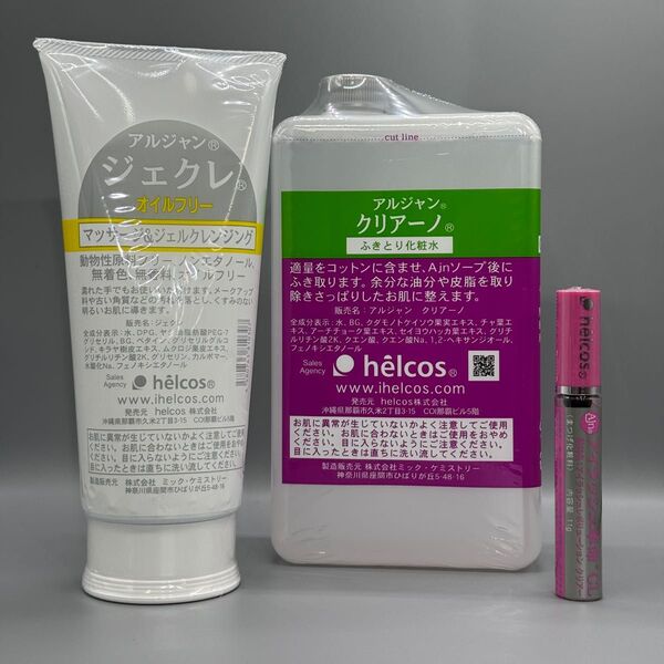 helcosヒルコス J-68 ジェクレ300g×1 アルジャンクリアーノ1000mL×1 アイラッシュ革命CL×1