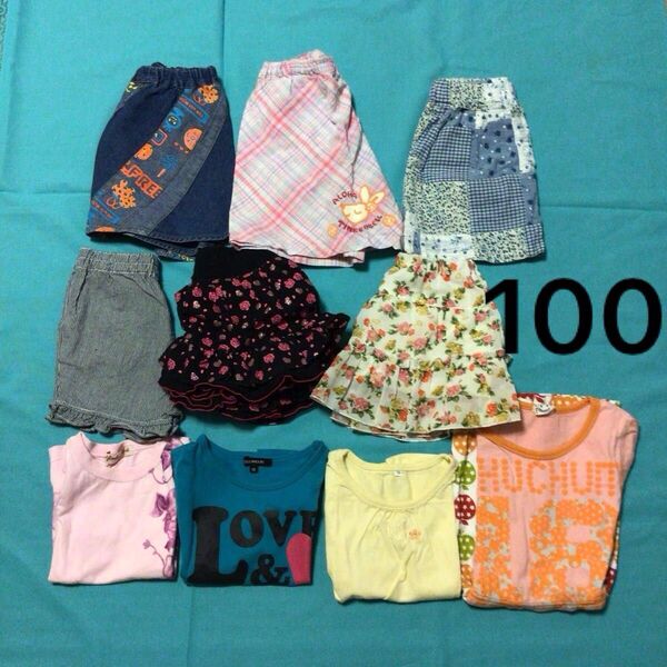 100cm女の子夏物まとめ売り10点セット