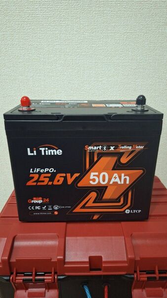 LiTime LiFePO4 バッテリー 25.6V 50Ah Bluetooth