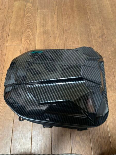 バイクリアシートバッグカーボン柄
