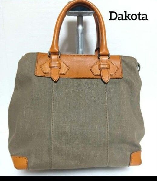 Dakota ダコタ デニムハンドバッグ レザー レアカラー レザー&デニム
